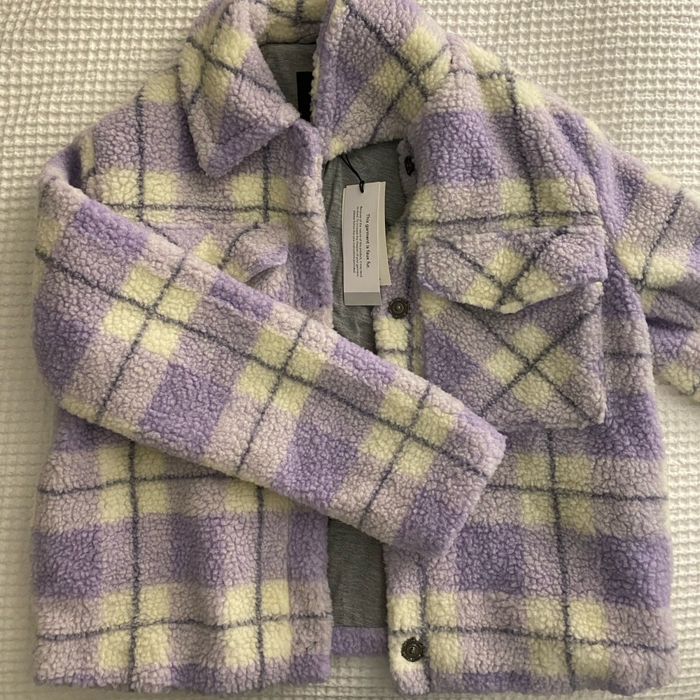 7 for all of man kind faux fur jacket